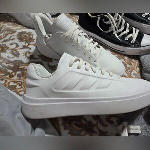Adidas All-White Casual Sneakers
